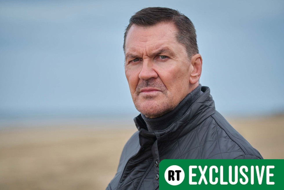 Craig Fairbrass photographed on a beach for Boat Story