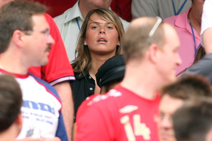 Coleen Rooney at the Football World Cup Group B, England v Trinidad & Tobago match